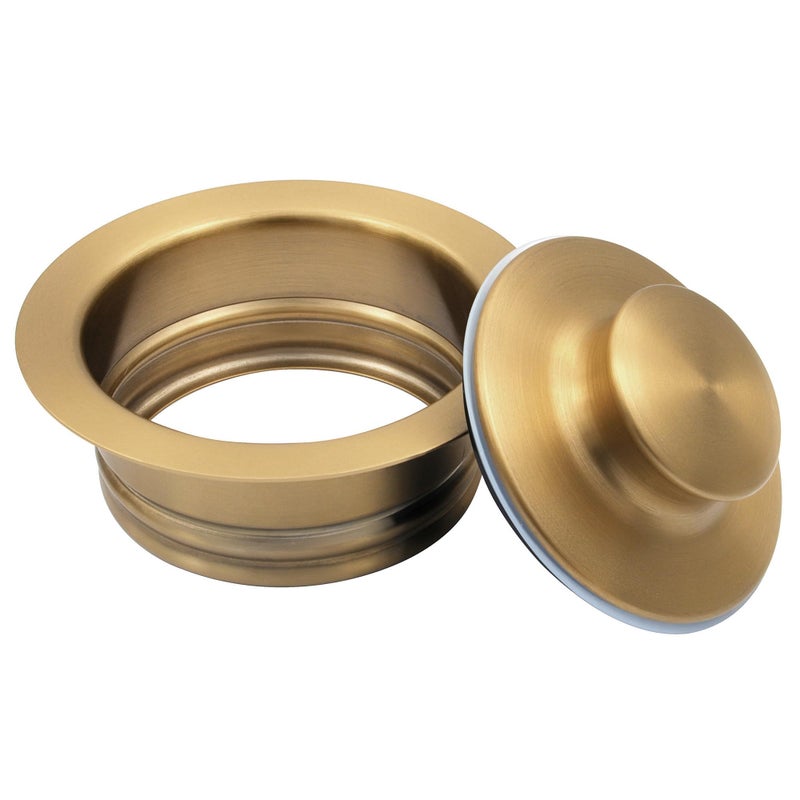 LQS Kitchen Sink Garbage Disposal Flange and Sink Stopper, fit 3-1/2 Inch Standard Sink Drain Hole Color Golden - Image 5